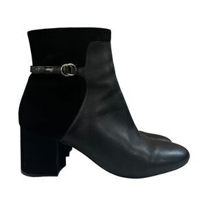 COLE HAAN GRAND AMALIE W22262 Zip Up Ankle Heel Boots Womens‎ Size 8.5B